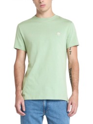 timberland t-shirt crew neck dun-river slim fit φυστικι