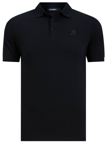 karl lagerfeld polo logo μαυρο