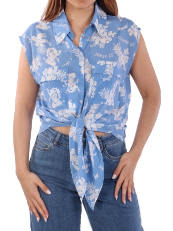 marella πουκαμισο αμανικο victor εμπριμε σιελ-λευκο σε προσφορά