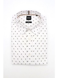 boss πουκαμισο slim fit c-roan-kent-c1-243 μπεζ