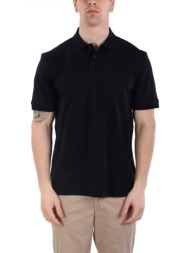 boss casual κοντομανικο polo regular fit pe_interlock σκουρο μπλε