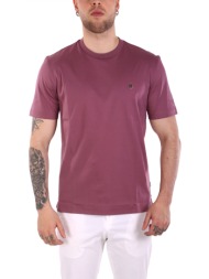 boss t-shirt regular fit mercerised taut 01 μελιτζανι