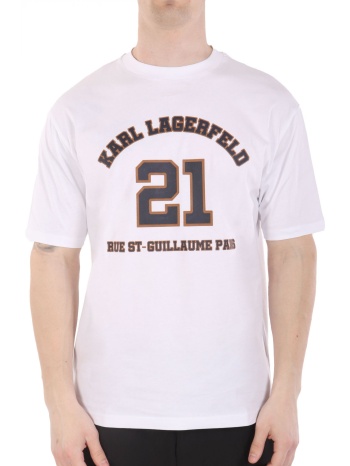 karl lagerfeld t-shirt crew neck logo λευκο σε προσφορά