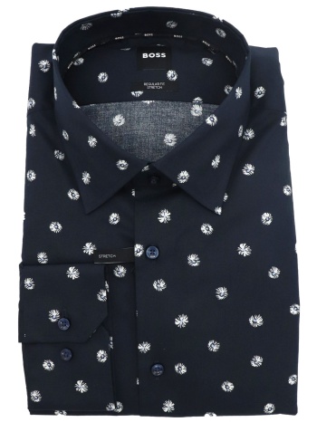 boss πουκαμισο μικροσχεδιο regular fit stretch σε προσφορά