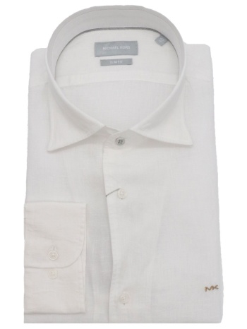 michael kors πουκαμισο slim fit λινο λευκο σε προσφορά