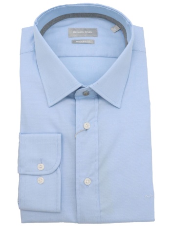 michael kors πουκαμισο modern fit dobby engineerd σιελ