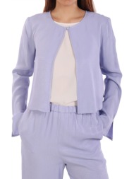 emporio armani πουκαμισα crop ανοιγμα μπροστα λιλα