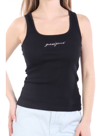 guess jeans tank top logo μαυρο σε προσφορά