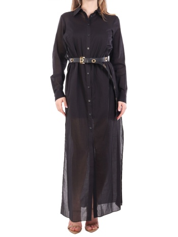 michael kors φορεμα maxi σεμιζιε με ζωνη μαυρο σε προσφορά