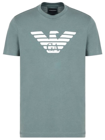 emporio armani t-shirt logo πετρολ σε προσφορά