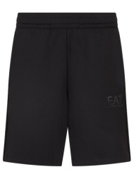 armani 7 βερμουδα logo μαυρο