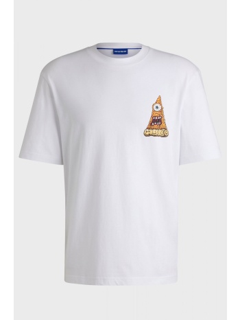 hugo blue t-shirt nizzerio λευκο σε προσφορά