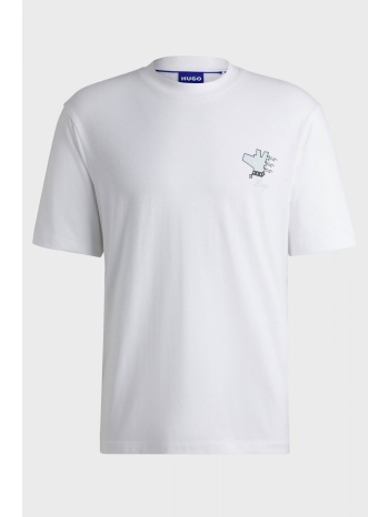 hugo blue t-shirt nebulop λευκο σε προσφορά