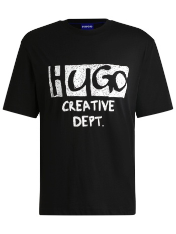 hugo blue t-shirt nugocrea μαυρο σε προσφορά