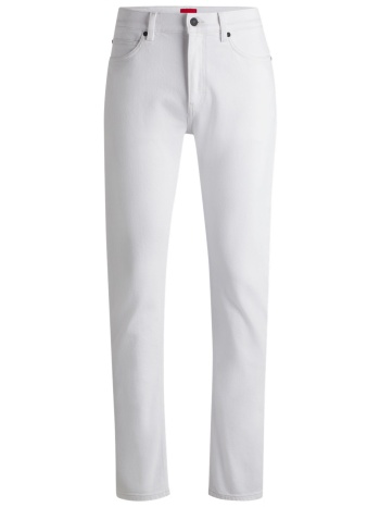hugo παντελονι jeans 708 slim fit λευκο σε προσφορά
