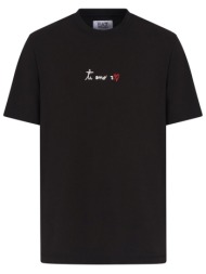 armani 7 t-shirt logo ti amo μαυρο