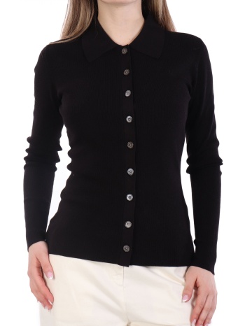 michael kors zaketa πλεκτη ριπ με γιακα μαυρο σε προσφορά