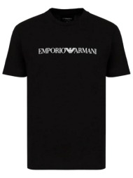 emporio armani t-shirt logo μαυρο