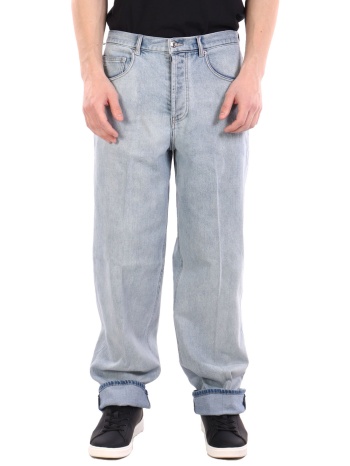 emporio armani παντελονι jeans j74 loose fit regular waist σε προσφορά