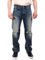 hugo blue παντελονι jeans straight φθορες jonah μπλε