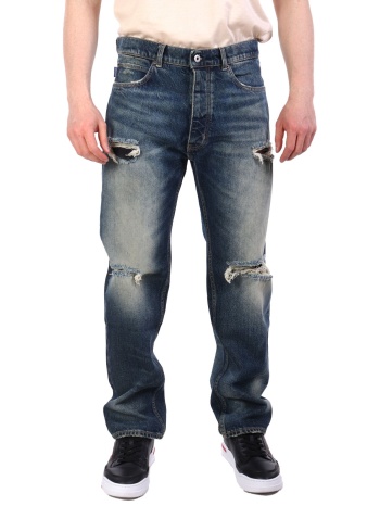 hugo blue παντελονι jeans straight φθορες jonah μπλε σε προσφορά