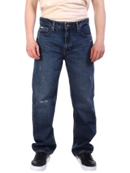 guess jeans παντελονι jeans g18 relaxed fit μπλε