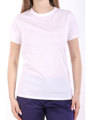 boss t-shirt c_elogo_print_7 logo λευκο σε προσφορά