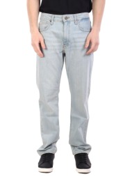 guess jeans παντελονι jeans g16 straight fit γαλαζιο