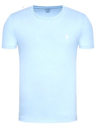 ralph lauren t-shirt custom slim fit logo σιελ