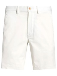 ralph lauren βερμουδα chino straight fit stretch λευκο