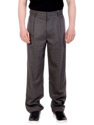 les deux παντελονι chino reece pleated check μικροσχεδιο σκουρο γκρι