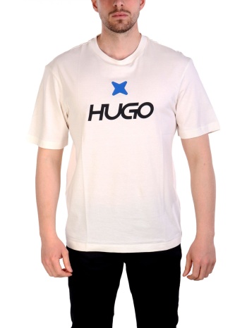hugo blue t-shirt newromi υπολευκο σε προσφορά