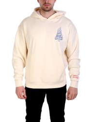 hugo blue φουτερ hoodie nizzeriohood εκρου