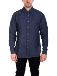 u.s.polo assn πουκαμισο slim fit μπλε
