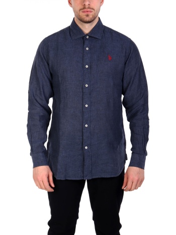 u.s.polo assn πουκαμισο slim fit μπλε σε προσφορά