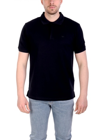 emporio armani polo logo μπλε σε προσφορά