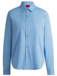 hugo πουκαμισο the essential shirt logo σιελ