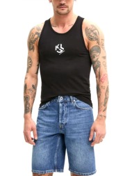karl lagerfeld jeans t-shirt τιραντε jersey vest μαυρο