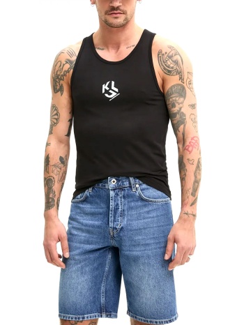 karl lagerfeld jeans t-shirt τιραντε jersey vest μαυρο σε προσφορά