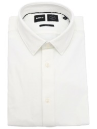 boss performance πουκαμισο μικροσχεδιο slim fit p-hank-s-kent-c1-222 λευκο