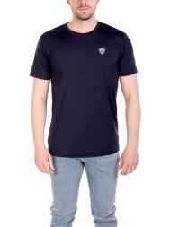 armani 7 t-shirt logo μπλε