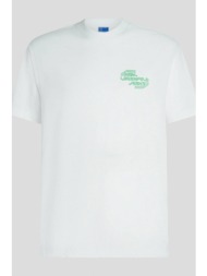 karl lagerfeld jeans t-shirt regular sport logo tee λευκο