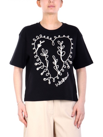 max mara weekend t-shirt lecco κεντημα logo μαυρο σε προσφορά