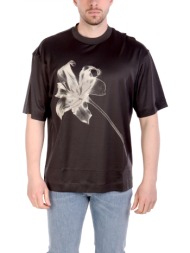 emporio armani t-shirt logo ανθρακι