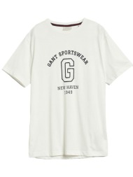 gant t-shirt graphic υπολευκο