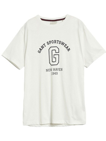 gant t-shirt graphic υπολευκο