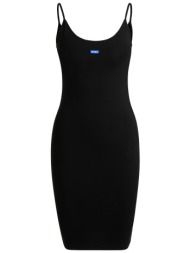 hugo blue φορεμα mini narya_b_2 τιραντες logo μαυρο