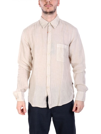boss casual πουκαμισο λινο regular fit relegant 6 m μπεζ σε προσφορά