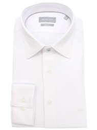 michael kors πουκαμισο μικροσχεδιο slim fit performance dobby λευκο