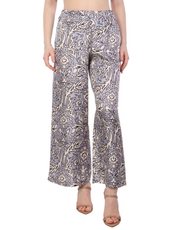 max mara weekend παντελονα eusebio μεταξι εμπριμε εκρου-μπλε σε προσφορά